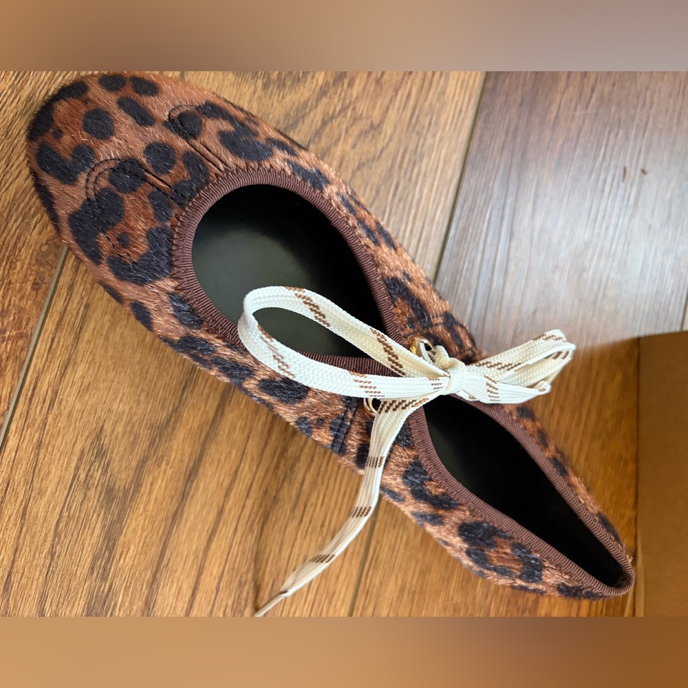 Leopard Print Ballet Flat with Bow